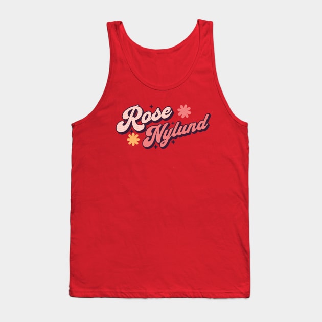 Rose Vintage Tank Top by Animal Paper Art